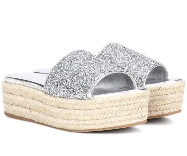 bonjean summer rope braided glitter slippers woman open toe outside wearing shoes big size slides silver gold, Black
bonjean summer rope braided glitter slippers woman open toe outside wearing shoes big size slides silver gold, Black
