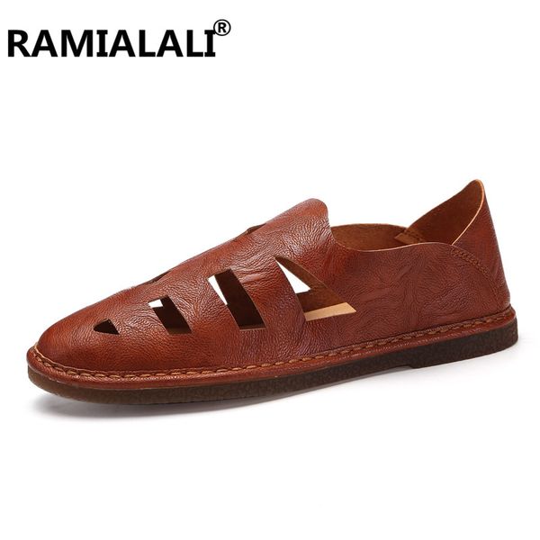 new men fashion real leather sandals big size 45 46 47 casual slip-on summer sandals shoes breathable comfortable flat shoes, Black
new men fashion real leather sandals big size 45 46 47 casual slip-on summer sandals shoes breathable comfortable flat shoes, Black