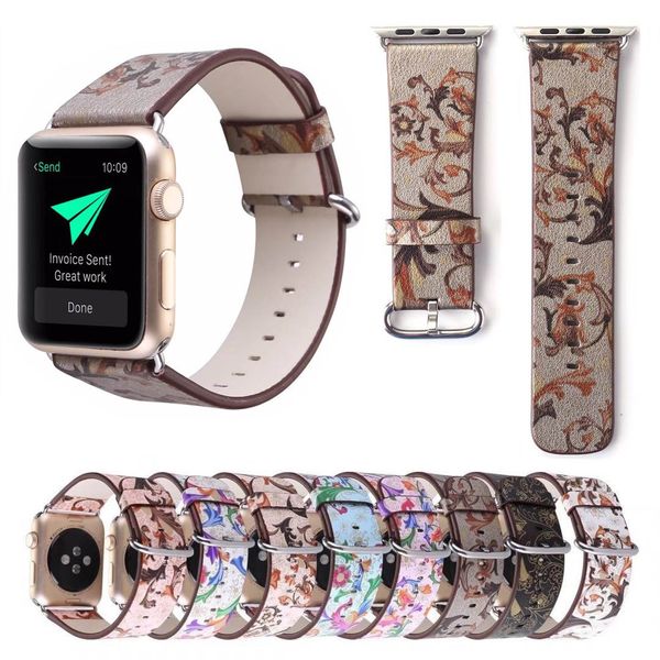 women's flower strap series 3 2 1 leather band vintage watch bracelet 38mm 42mm wristbands w adapters, Black;brown
women's flower strap series 3 2 1 leather band vintage watch bracelet 38mm 42mm wristbands w adapters, Black;brown