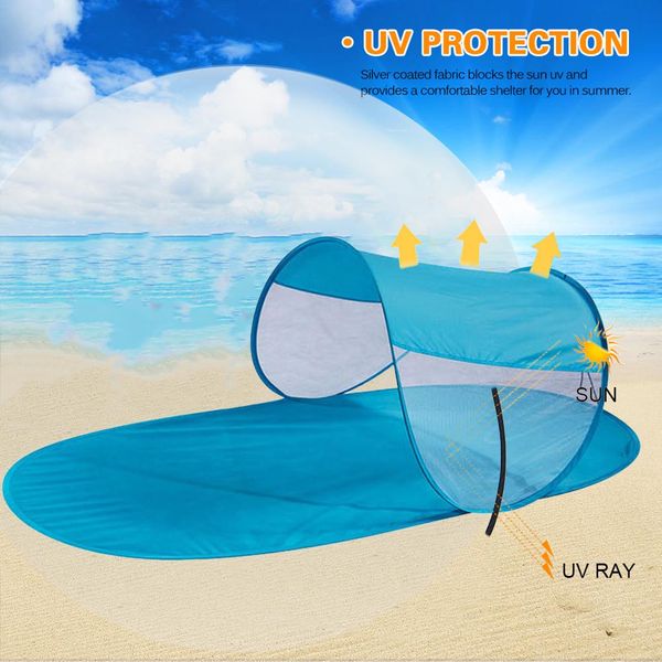sun shelter folding tent light blue awning sun protection awning single beach mat summer beach hiking camping good quality
sun shelter folding tent light blue awning sun protection awning single beach mat summer beach hiking camping good quality