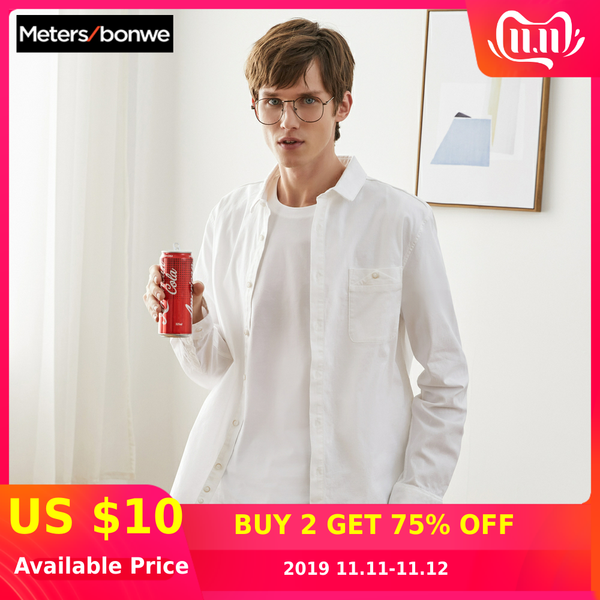 metersbonwe brand men smart casual shirts 2019 spring autumn male slim long sleeve shirts regular cotton male basic, White;black
metersbonwe brand men smart casual shirts 2019 spring autumn male slim long sleeve shirts regular cotton male basic, White;black