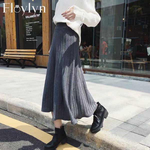 floylyn winter warm knitted female pleated skirts all-match high elastic waist a-line female long skirts 2020, Black
floylyn winter warm knitted female pleated skirts all-match high elastic waist a-line female long skirts 2020, Black