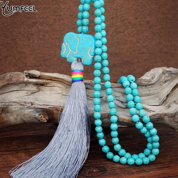 yumfeel brand new elephant pendants necklace handknotted stone beads long tassel necklace women jewelry gifts, Silver
yumfeel brand new elephant pendants necklace handknotted stone beads long tassel necklace women jewelry gifts, Silver