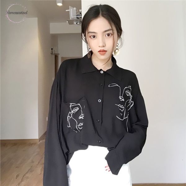 spring autumn blouse face women print casual loose long sleeve shirt vintage brlusa drop shipping, White
spring autumn blouse face women print casual loose long sleeve shirt vintage brlusa drop shipping, White
