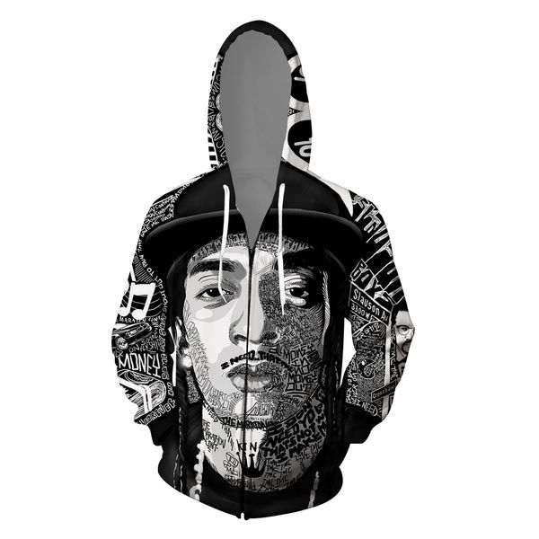 повседневный подросток скейтборда сувенирная фуфайки hiphop nipsey hussle rap 3d толстовка мужская одежда жакеты printed zipper up, Black
повседневный подросток скейтборда сувенирная фуфайки hiphop nipsey hussle rap 3d толстовка мужская одежда жакеты printed zipper up, Black