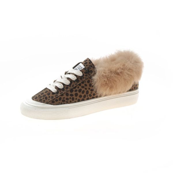 2020 autumn and winter new casual wild fashion leopard print wool shoes flat bottom round head large size flat shoes, Black
2020 autumn and winter new casual wild fashion leopard print wool shoes flat bottom round head large size flat shoes, Black