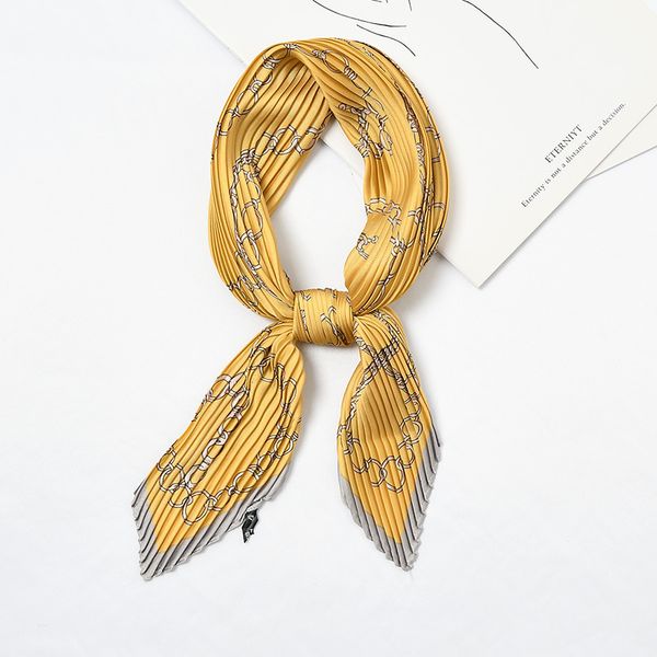 2020 square crinkle small silk neck scarf for women crumple neck wear pleated print foulard female bandana handkerchief, Blue;gray
2020 square crinkle small silk neck scarf for women crumple neck wear pleated print foulard female bandana handkerchief, Blue;gray