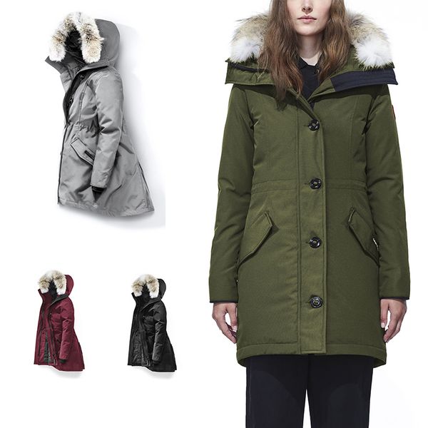 canada women's green down wolf fur parkas warm outdoor jacket rossclair green winter cold ski park coat hooded 90% e40 xs, Black
canada women's green down wolf fur parkas warm outdoor jacket rossclair green winter cold ski park coat hooded 90% e40 xs, Black