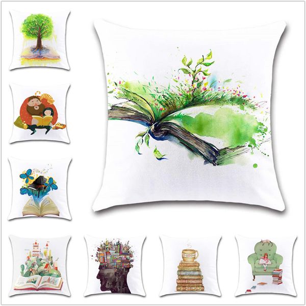 cartoon book reading tree castle cushion cover decoration coffee chair home sofa seat friend children bedroom gift pillowcase
cartoon book reading tree castle cushion cover decoration coffee chair home sofa seat friend children bedroom gift pillowcase