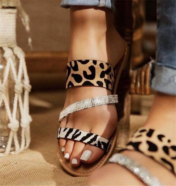 leopard print slippers women 2020 summer crystal bling lady flat leisure shoes woman outside beach slip slides mujer, Black
leopard print slippers women 2020 summer crystal bling lady flat leisure shoes woman outside beach slip slides mujer, Black