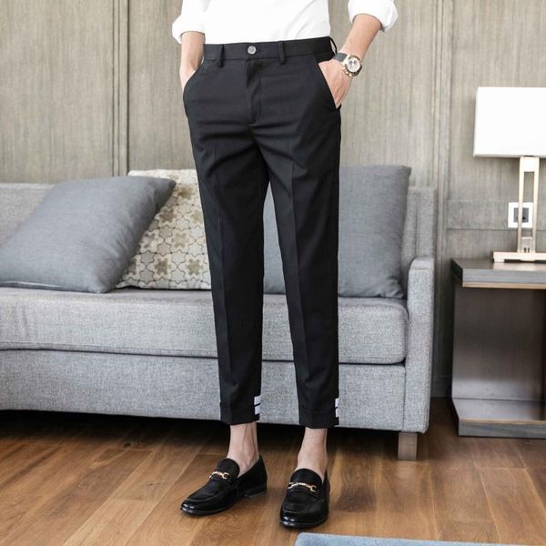 2020 new spring men's business dress pants casual streetwear curled pants gray black suit trousers pantalon homme classique, White;black
2020 new spring men's business dress pants casual streetwear curled pants gray black suit trousers pantalon homme classique, White;black