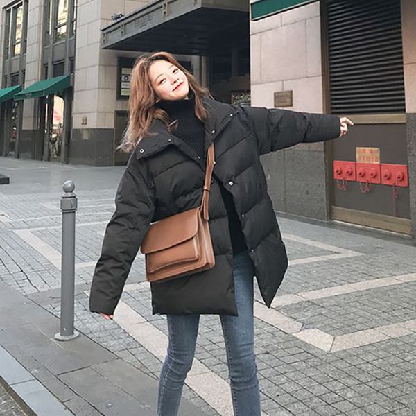 new women solid oversize long parkas thick 2020 long sleeve buttons pockets female warm winter coat korean fashion m9, Black
new women solid oversize long parkas thick 2020 long sleeve buttons pockets female warm winter coat korean fashion m9, Black
