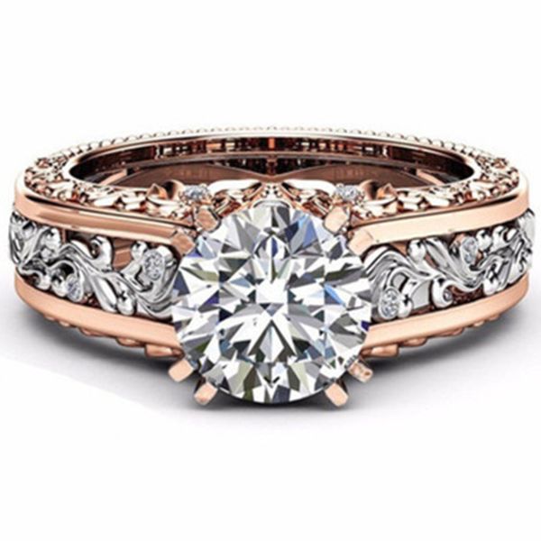 fashion hollow plant zircon rose gold engagement ring for female two-tone flower rhinestone wedding rings for women jewelry ring, Slivery;golden
fashion hollow plant zircon rose gold engagement ring for female two-tone flower rhinestone wedding rings for women jewelry ring, Slivery;golden