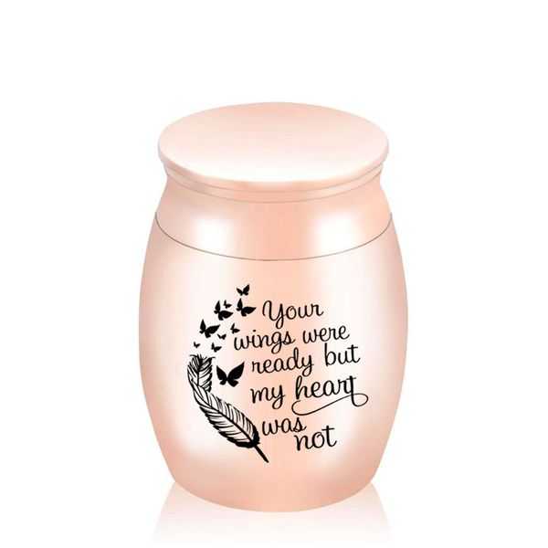 mini cremation pendant urns for ashes small keepsake urn for human memorial ashes holder-your wings were ready my heart was not 30x40mm, Silver
mini cremation pendant urns for ashes small keepsake urn for human memorial ashes holder-your wings were ready my heart was not 30x40mm, Silver