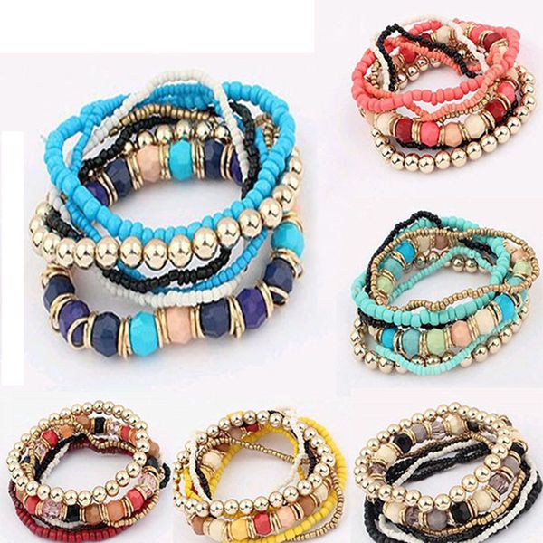 iparam 2019 bohemian summer jewelry mutilayer beads bracelets & bangles for women elastic strand pulseras mujer femme bijouterie, Black
iparam 2019 bohemian summer jewelry mutilayer beads bracelets & bangles for women elastic strand pulseras mujer femme bijouterie, Black