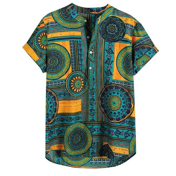 men's cotton linen printed short sleeve casual henley shirts tie summer men's clothes, White;black
men's cotton linen printed short sleeve casual henley shirts tie summer men's clothes, White;black
