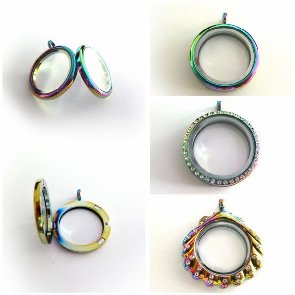 1pc round shape rainbow color floating locket magnetic glass necklace pendant fit for floating memory living charms home gifts, Silver
1pc round shape rainbow color floating locket magnetic glass necklace pendant fit for floating memory living charms home gifts, Silver