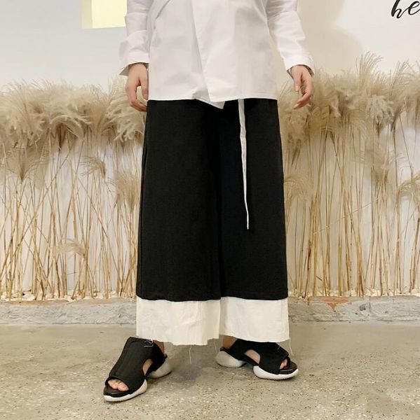 2019 straight wide leg pants male pants joggers pantalon homme splice hip hop streetwear trousers men kargo pantolon, Black
2019 straight wide leg pants male pants joggers pantalon homme splice hip hop streetwear trousers men kargo pantolon, Black