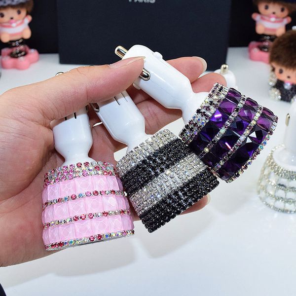 crystal usb car charger for mobile phone tablet gps fast charger car-charger dual usb car phone drill ornaments
crystal usb car charger for mobile phone tablet gps fast charger car-charger dual usb car phone drill ornaments
