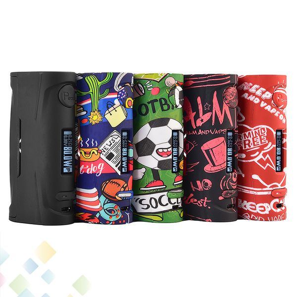 

Authentic Vapor Storm Baby 80W E Cigarettes Graffiti Vape Mod TC LED Screen Box Mod Fit 18650 Battery 510 Atomizers DHL Free