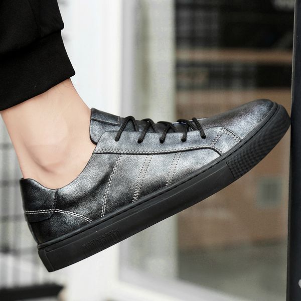 men casual genuine leather shoes autumn winter party lace up fashion breathable imitation hand sewing thickened hard shoes o4, Black
men casual genuine leather shoes autumn winter party lace up fashion breathable imitation hand sewing thickened hard shoes o4, Black