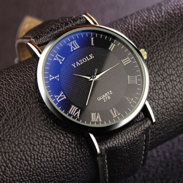 yazole relogio masculino men watches blue mirror watch relojes hombre army sport date analog quartz watch, Slivery;brown
yazole relogio masculino men watches blue mirror watch relojes hombre army sport date analog quartz watch, Slivery;brown