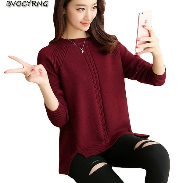 new autumn winter short pullover women plus size bottoming o-neck long sleeve knitted jacket female sweater thick loose, White;black
new autumn winter short pullover women plus size bottoming o-neck long sleeve knitted jacket female sweater thick loose, White;black