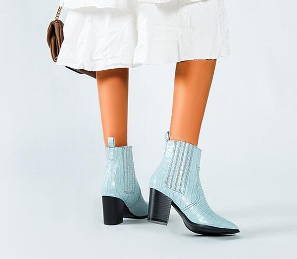 2020 motorcycle western cowboy boots women crocodile pattern leather short cossacks high heels cowgirl booties ankle botas shoes, Black
2020 motorcycle western cowboy boots women crocodile pattern leather short cossacks high heels cowgirl booties ankle botas shoes, Black
