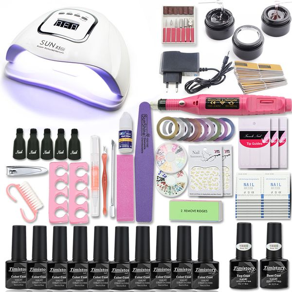 nail set optional 10 color gel polish 80w nail lamp with base coat polish remover extension gel electric drill kit
nail set optional 10 color gel polish 80w nail lamp with base coat polish remover extension gel electric drill kit
