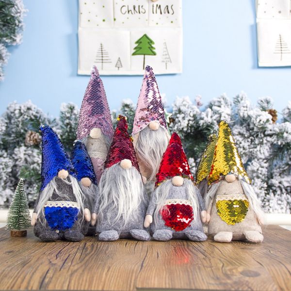 new year christmas plush gnome doll with sequins hat swedish santa nordic elf figurine ornament home holiday decorations gifts
new year christmas plush gnome doll with sequins hat swedish santa nordic elf figurine ornament home holiday decorations gifts