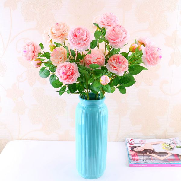5 bunch/lot 3 heads artificial flowers peony bouquet bridal bouquet fake rose flowers for wedding party home garden decoration
5 bunch/lot 3 heads artificial flowers peony bouquet bridal bouquet fake rose flowers for wedding party home garden decoration