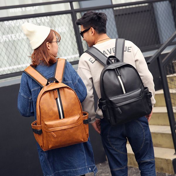 backpack new korean pu leather men and women couples casual backpack college wind middle school students
backpack new korean pu leather men and women couples casual backpack college wind middle school students