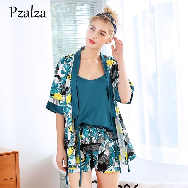 3 pcs sleeveless pyjamas shorts robe set sleepwear summer hight quality faux silk pajama set female lingerie home99, Black;red
3 pcs sleeveless pyjamas shorts robe set sleepwear summer hight quality faux silk pajama set female lingerie home99, Black;red