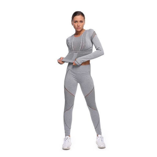 yoga outfits women seamless set gym clothing cropped shirts+fitness leggings 2 pieces sport suit long sleeve mesh patchwork tracksuit, White;red
yoga outfits women seamless set gym clothing cropped shirts+fitness leggings 2 pieces sport suit long sleeve mesh patchwork tracksuit, White;red