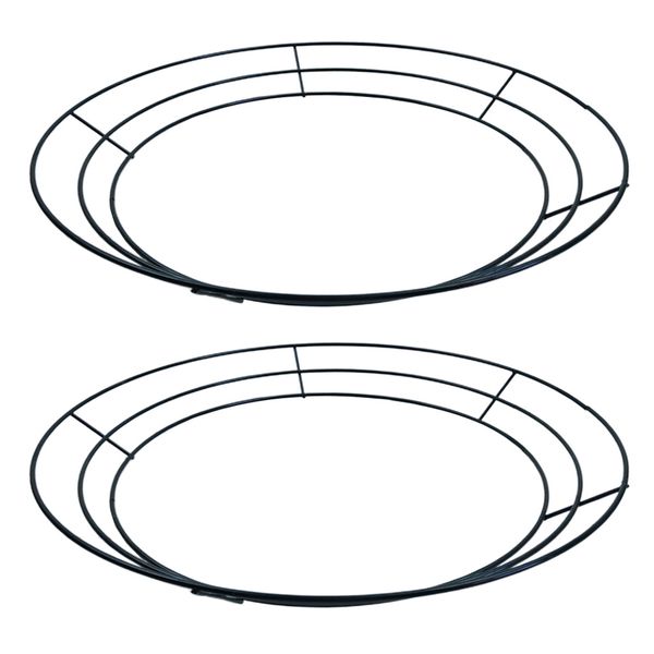 2-pack round metal wire wreath frame form hanger - succulent pot metal hanging planter plant basket holder - 30cm & 35cm dia
2-pack round metal wire wreath frame form hanger - succulent pot metal hanging planter plant basket holder - 30cm & 35cm dia