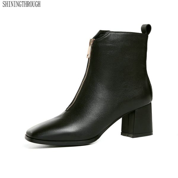 2019 new genuine leather zipper women ankle boots 6cm thick high heels boots woman dress shoes woman black white
2019 new genuine leather zipper women ankle boots 6cm thick high heels boots woman dress shoes woman black white