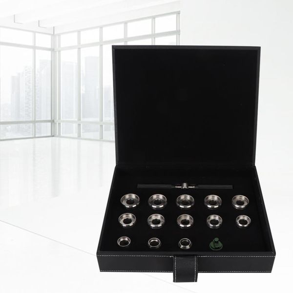 professional stainless steel watch repair kit watch repair back case opener battery replace watchmaker tools with 13 dies
professional stainless steel watch repair kit watch repair back case opener battery replace watchmaker tools with 13 dies