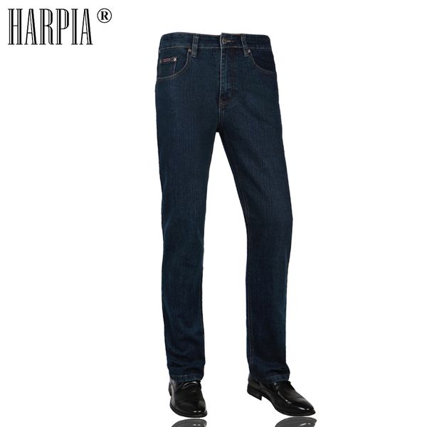harpia man slim mid waist jeans casual dark blue man's denim trousers straight pants plus size 31-44
harpia man slim mid waist jeans casual dark blue man's denim trousers straight pants plus size 31-44