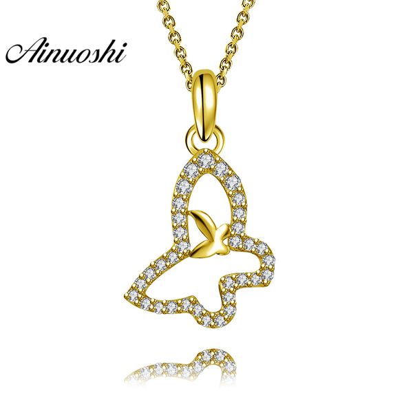 ainuoshi 10k solid yellow gold pendant halo butterfly pendant sona diamond women gold jewelry cute animal 1.5g separate, Blue;slivery
ainuoshi 10k solid yellow gold pendant halo butterfly pendant sona diamond women gold jewelry cute animal 1.5g separate, Blue;slivery