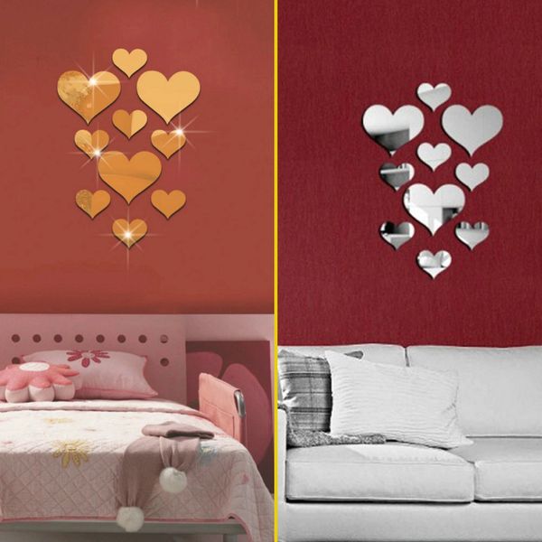 Love Heart Acrylic 3D Mirror Wall Sticker Mural Decal Removable Stickers room decoration
Love Heart Acrylic 3D Mirror Wall Sticker Mural Decal Removable Stickers room decoration