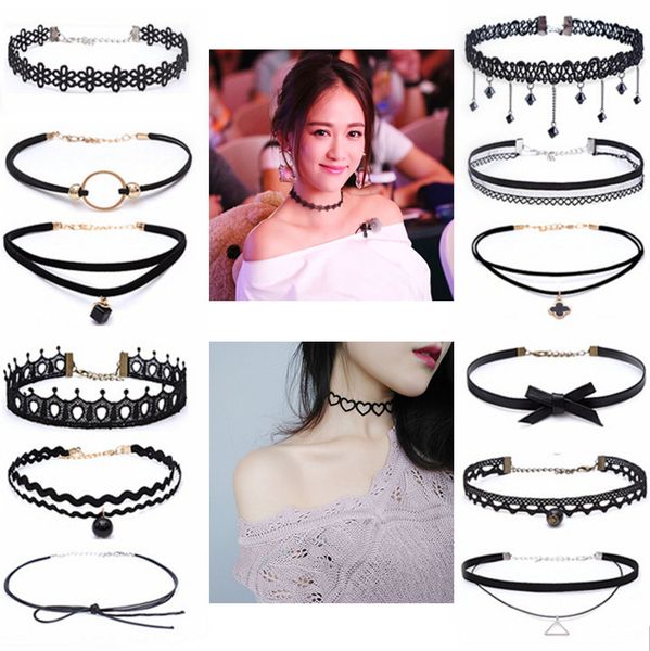 harajuku vintage jewelry velvet lace necklace women's accessories short clavicle chain necklace punk loli torques, Silver
harajuku vintage jewelry velvet lace necklace women's accessories short clavicle chain necklace punk loli torques, Silver