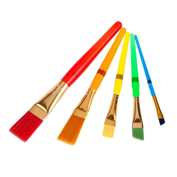 5pcs plastic handle professional watercolor paint brush set for kids, Black;red
5pcs plastic handle professional watercolor paint brush set for kids, Black;red
