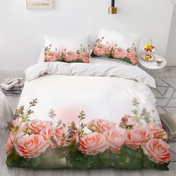 3d bedding set custom twin full king size 3pcs duvet cover set comforter/quilt pillow case pink flowers bedclothes
3d bedding set custom twin full king size 3pcs duvet cover set comforter/quilt pillow case pink flowers bedclothes