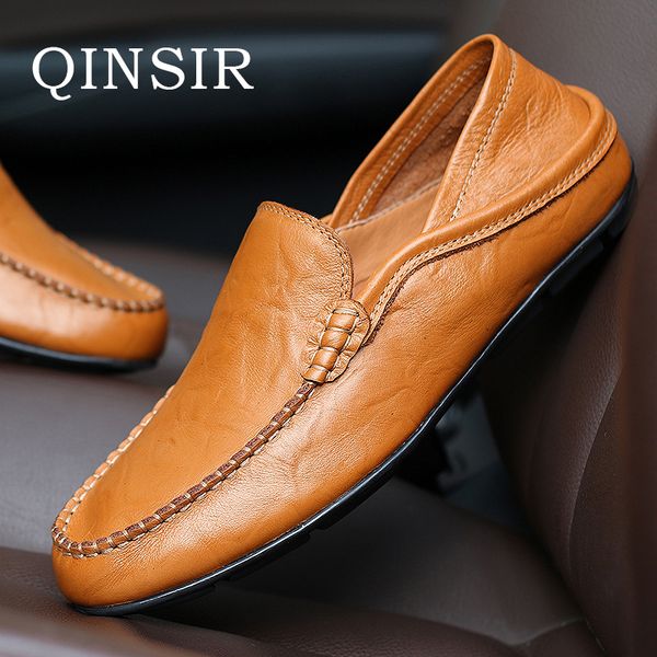mens slip on casual shoes spring autumn winter male men loafers breathable soft layer genuine leather driving flats sale, Black
mens slip on casual shoes spring autumn winter male men loafers breathable soft layer genuine leather driving flats sale, Black