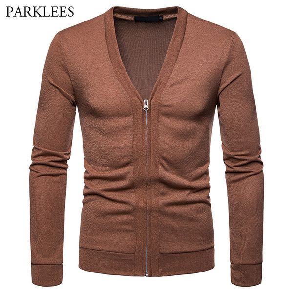 v neck zipper cardigan sweater men casual slim fit mens soft brown cardigan sweatercoat solid color pull homme hombre masculino, White;black
v neck zipper cardigan sweater men casual slim fit mens soft brown cardigan sweatercoat solid color pull homme hombre masculino, White;black