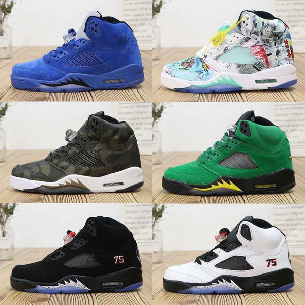 2019 Mens Jumpman 5 5s Casual Shoes Camo Seme Black Olympic Gold Blue Suede Pro Stars Casual Shoes 7-13
2019 Mens Jumpman 5 5s Casual Shoes Camo Seme Black Olympic Gold Blue Suede Pro Stars Casual Shoes 7-13