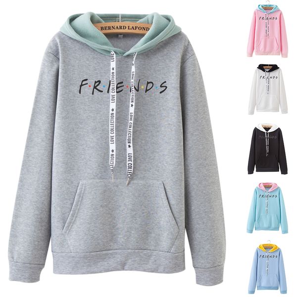 2019 new friends letter printing solid hoodies harajuku crew neck pullovers women sweatshirts loose women's streetwear, Black
2019 new friends letter printing solid hoodies harajuku crew neck pullovers women sweatshirts loose women's streetwear, Black