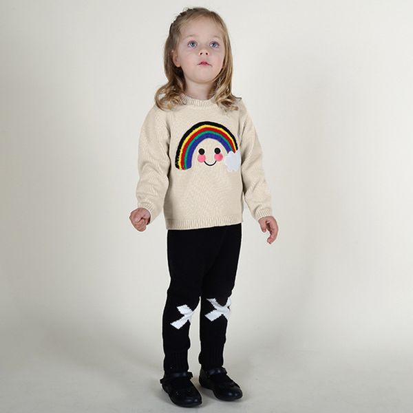 lovely rainbow smile pattern baby casual knitting sweater children autumn spring clothing girls boys pullover cute sweater, Blue
lovely rainbow smile pattern baby casual knitting sweater children autumn spring clothing girls boys pullover cute sweater, Blue