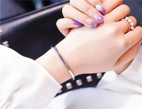 rose gold stainless steel bracelet t brand designer bracelet for women fashion simple alloy lady dress wristbands christmas gift, Golden;silver
rose gold stainless steel bracelet t brand designer bracelet for women fashion simple alloy lady dress wristbands christmas gift, Golden;silver