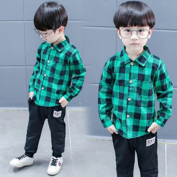 2018 spring kids warm kids costumes set boy children's fashion plaid suit boys clothes baby kids clothing sets boy outfits brand, White
2018 spring kids warm kids costumes set boy children's fashion plaid suit boys clothes baby kids clothing sets boy outfits brand, White
